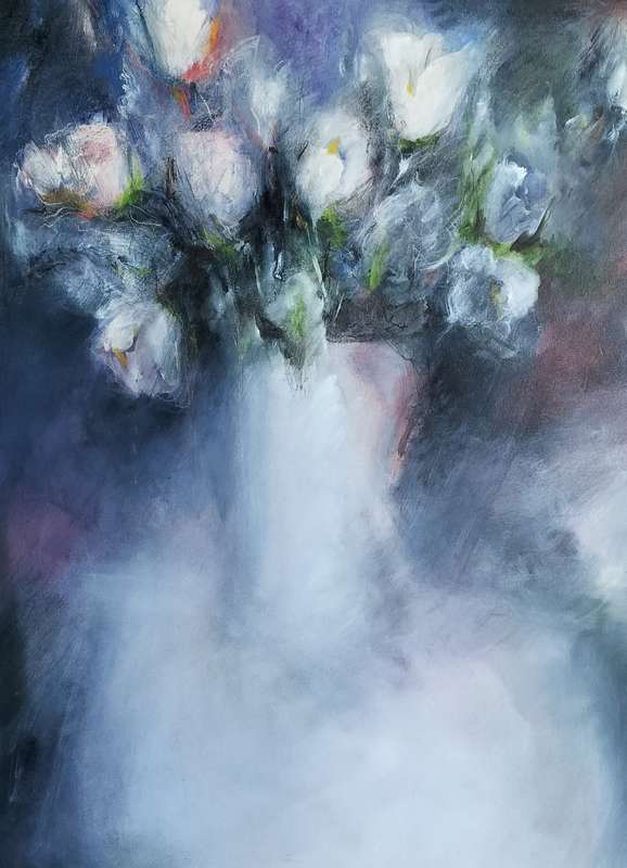 Volga White (SA Born 1944) - Beautiful still life study of flowers