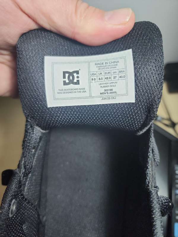 DC Shoes Mens Anvil  Size 8uk (Brand New, Unworn)