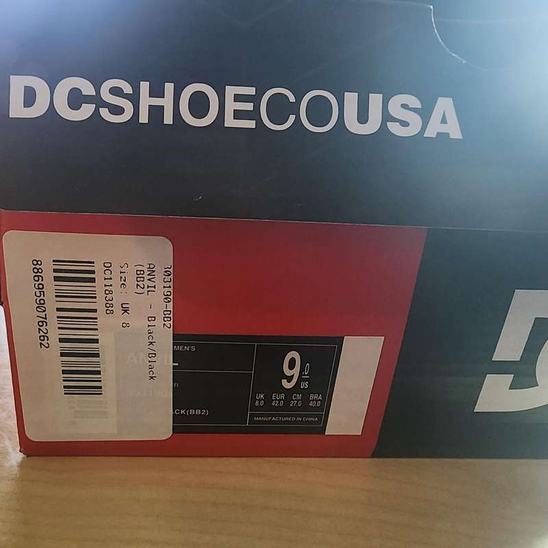 DC Shoes Mens Anvil  Size 8uk (Brand New, Unworn)