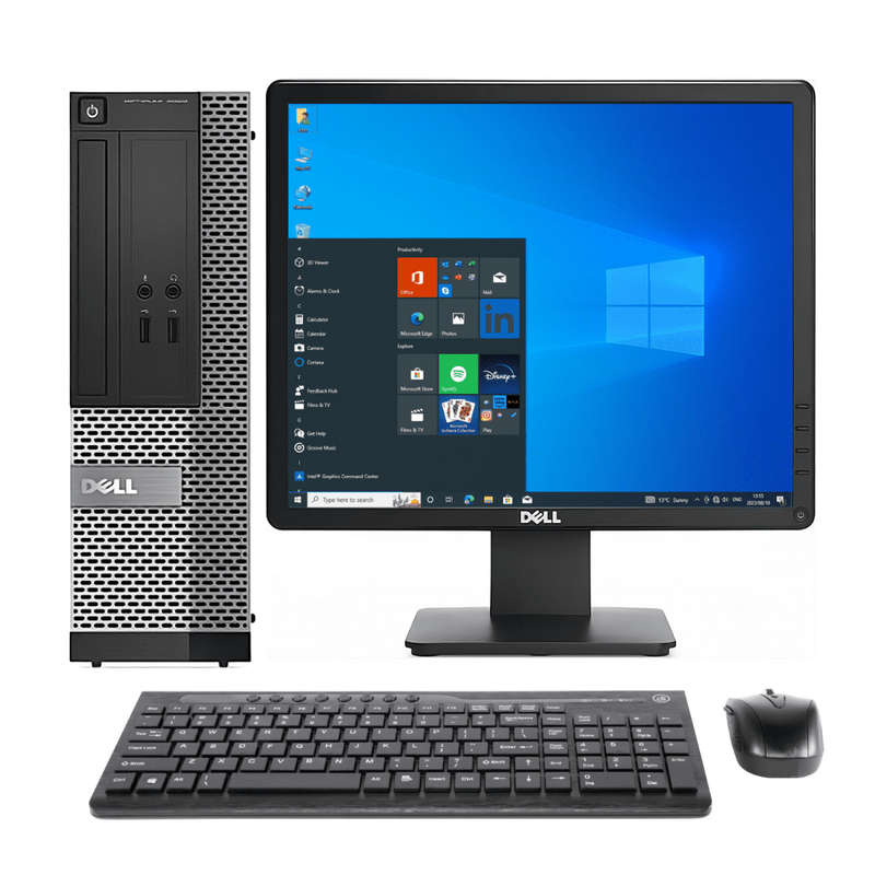 Dell Optiplex 7020 SFF Desktop Combo  Intel Core I3 4th Gen, 8GB DDR3, 250GB HDD, 17 Square...