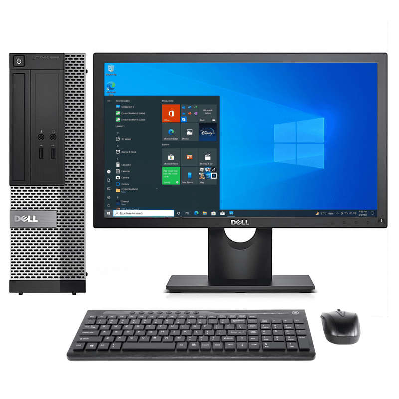 Dell Optiplex 7020 SFF Desktop Combo  Intel Core I5 4th Gen, 8GB DDR3, 500GB HDD, 19 Wide M...