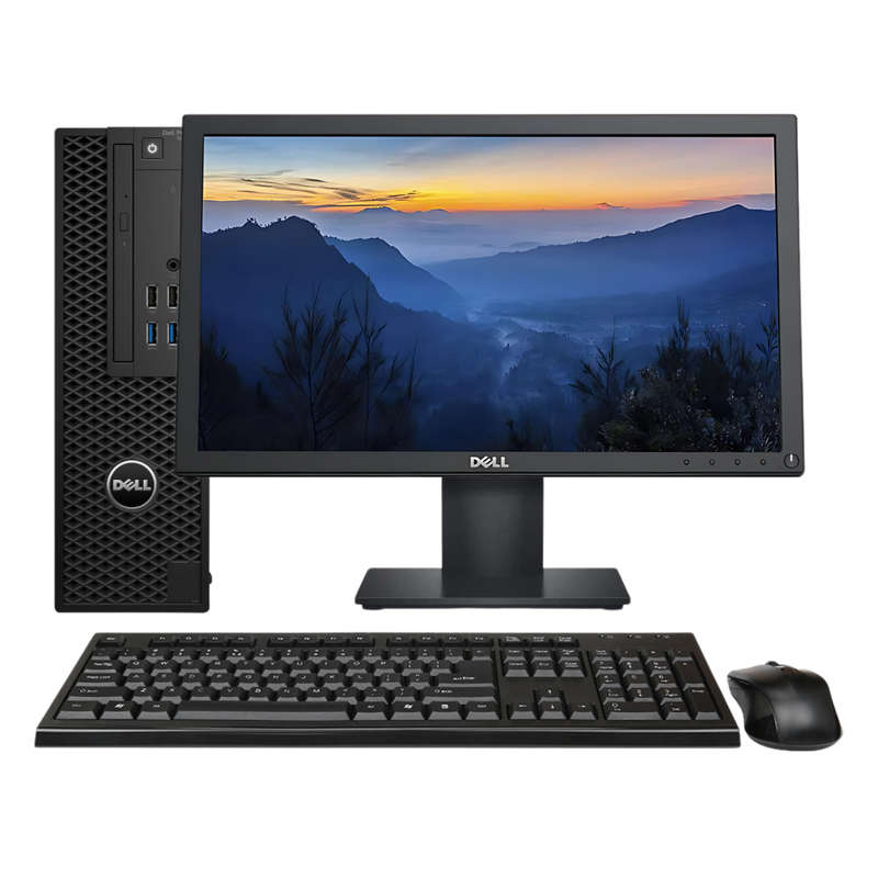 Full Set Dell Precision 3420 SFF PC - Core i5 6th Gen, 8GB Ram, 256GB SSD, Windows 10 & 19" Monitor