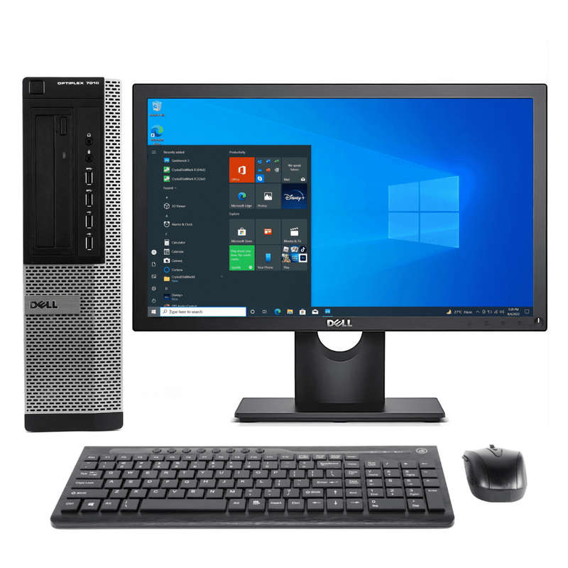 Dell Optiplex 990 SFF Desktop Combo  Intel Core I5 2nd Gen, 8GB DDR3, 320GB HDD, 19 Wide Mo...