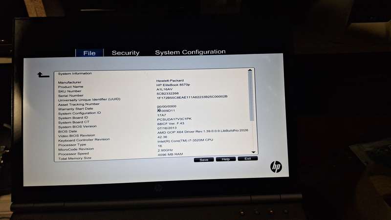 HP EliteBook 8750p Laptop - Intel Core i7 - Grade C Refurbished