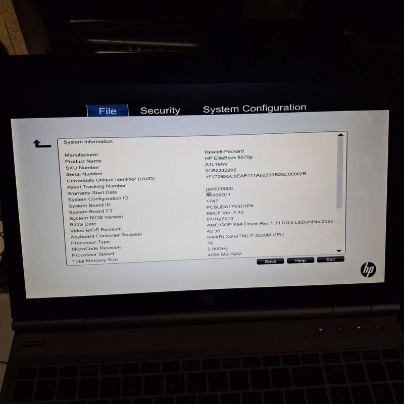 HP EliteBook 8750p Laptop - Intel Core i7 - Grade C Refurbished