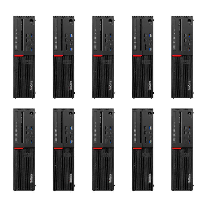 10x Lenovo ThinkCentre M700 SFF Desktop PC - Intel Core i3-6100 6th Gen, 4GB DDR4, 250GB HDD, MS ...