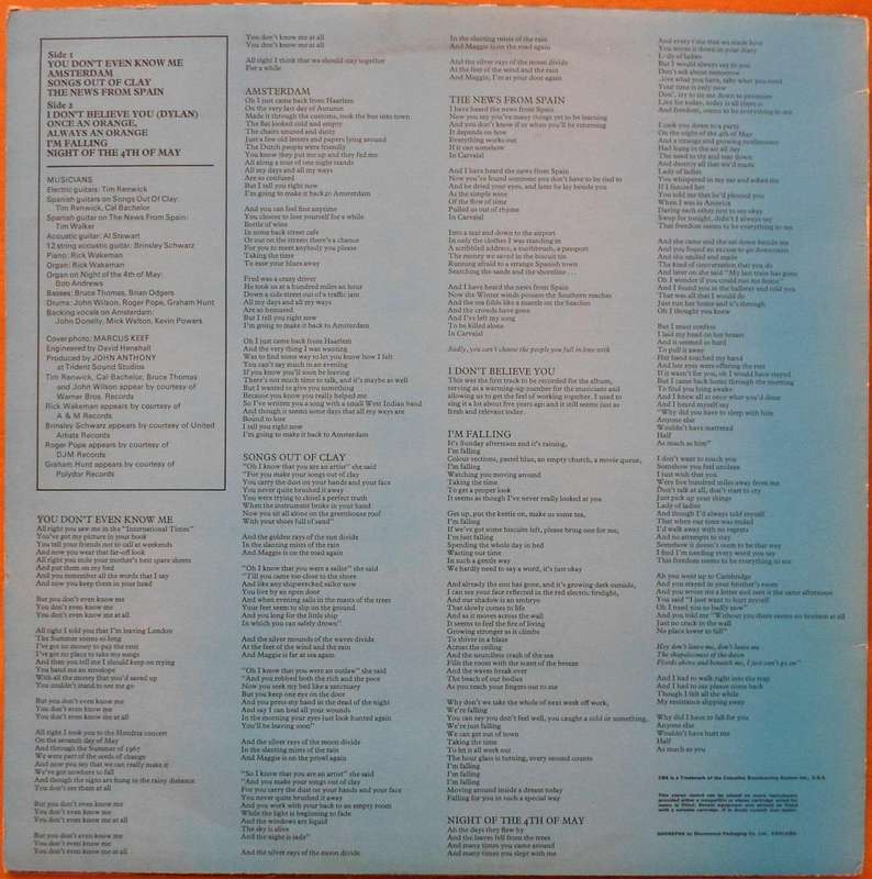 Al Stewart - Orange