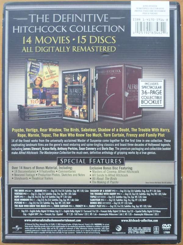 Alfred Hitchcock - The Masterpiece Collection