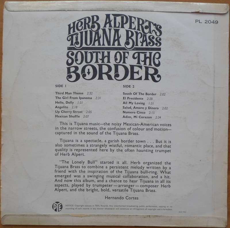 Herb Alpert's Tijuana Brass - South of the Border