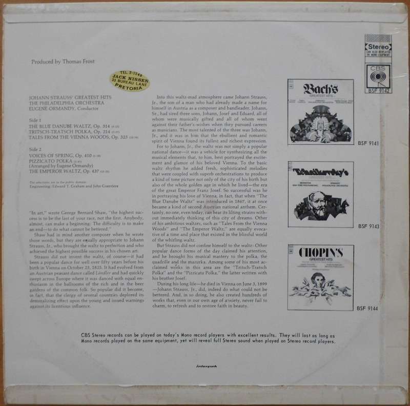 Johann Strauss - Johann Strauss' Greatest Hits