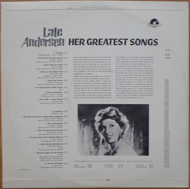 Lale Andersen - Her Greatest Songs
