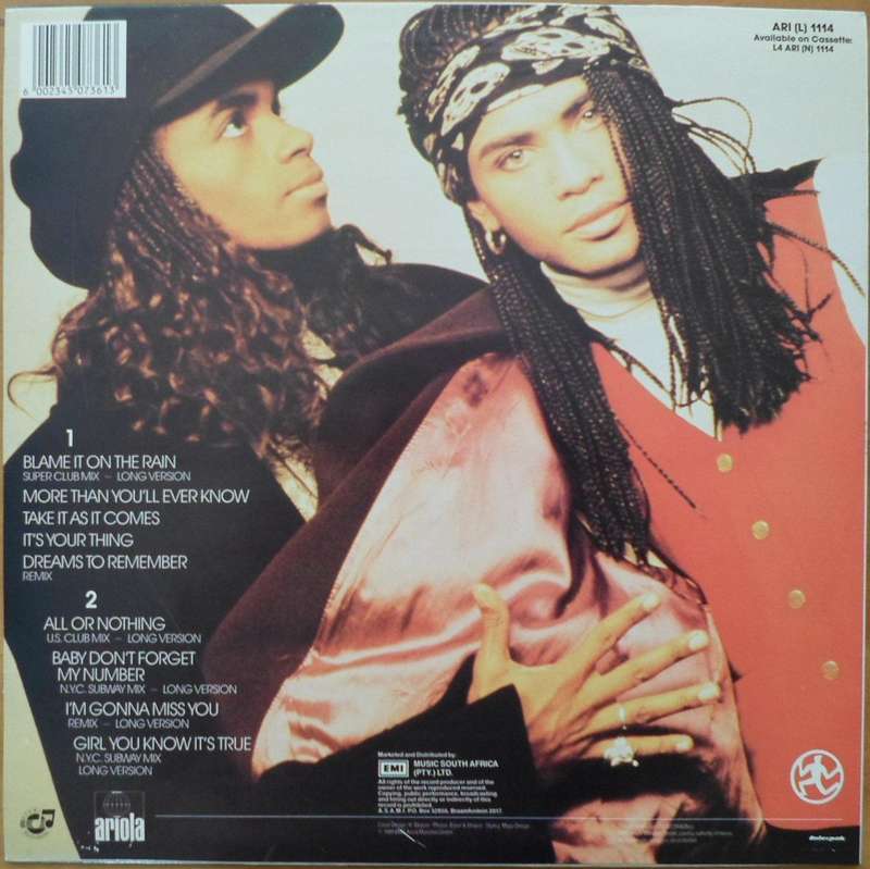 Milli Vanilli - All Or Nothing - The U.S. Remix Album