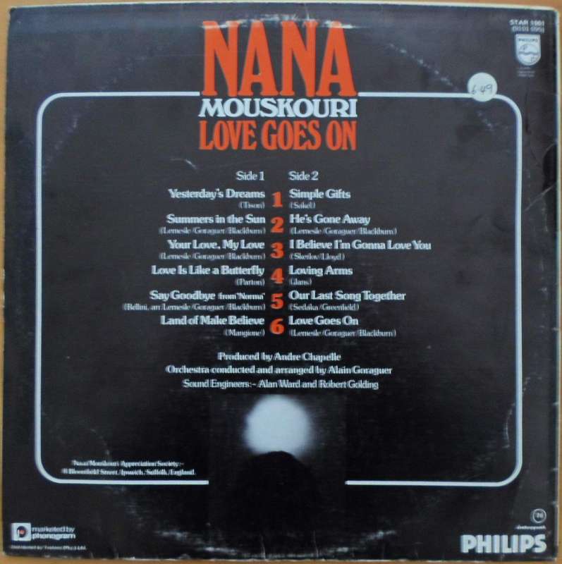 Nana Mouskouri - Love Goes On