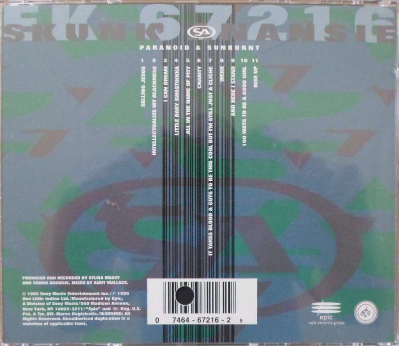 Skunk Anansie - Paranoid & Sunburnt