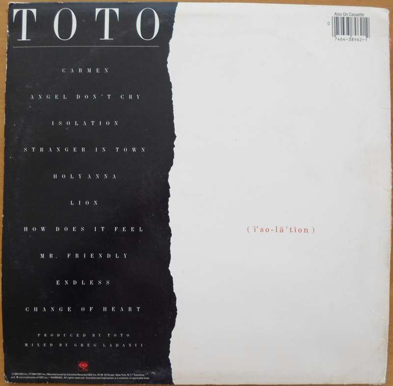 Toto - Isolation