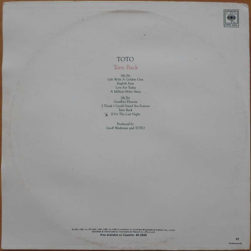 Toto - Turn Back