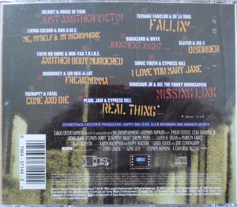 Various Artists - Judgment Night (Music from the Motion Picture)