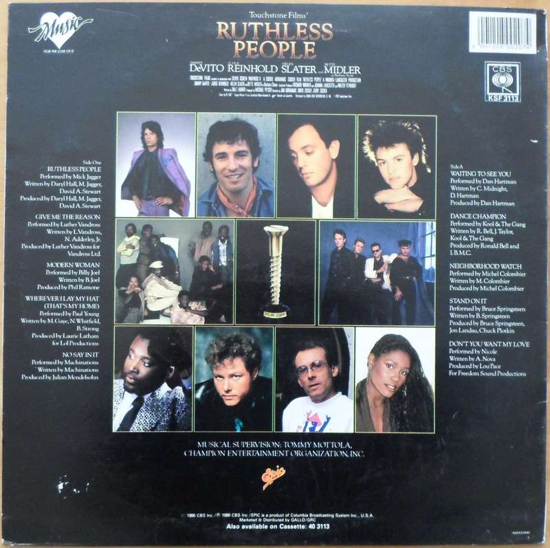Various Artists - Ruthless People (The Original Motion Picture Soundtrack)