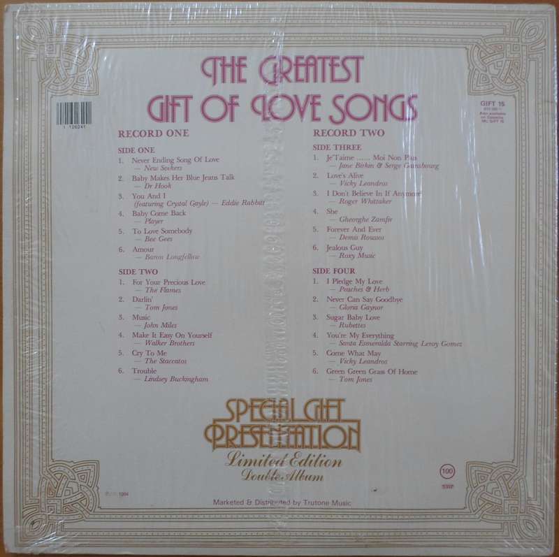Various Artists - The Greatest Gift of Love Songs