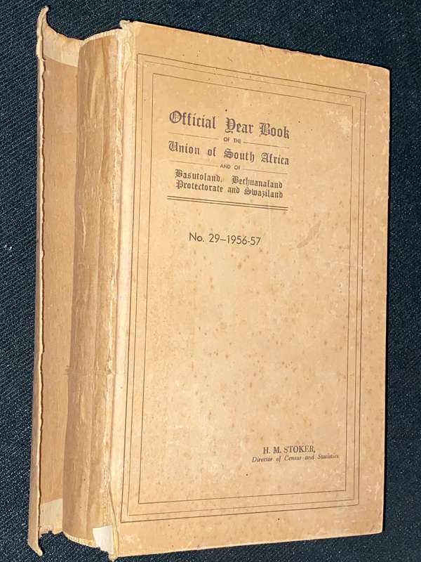 OFFICIAL YEAR BOOK OF THE UNION OF SOUTH AFRICA 1956-57 BY H.M. STOKER