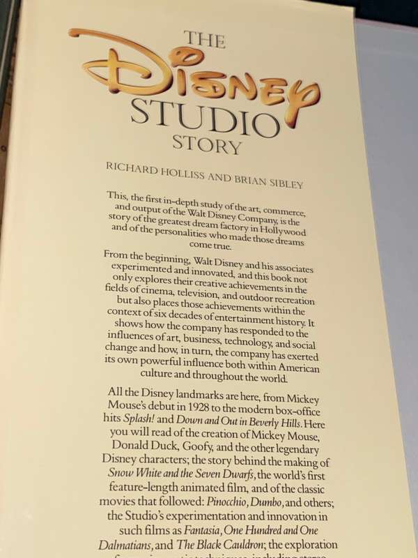 THE DISNEY STUDIO STORY BY RICHARD HOLLISS AND BRIAN SIBLEY