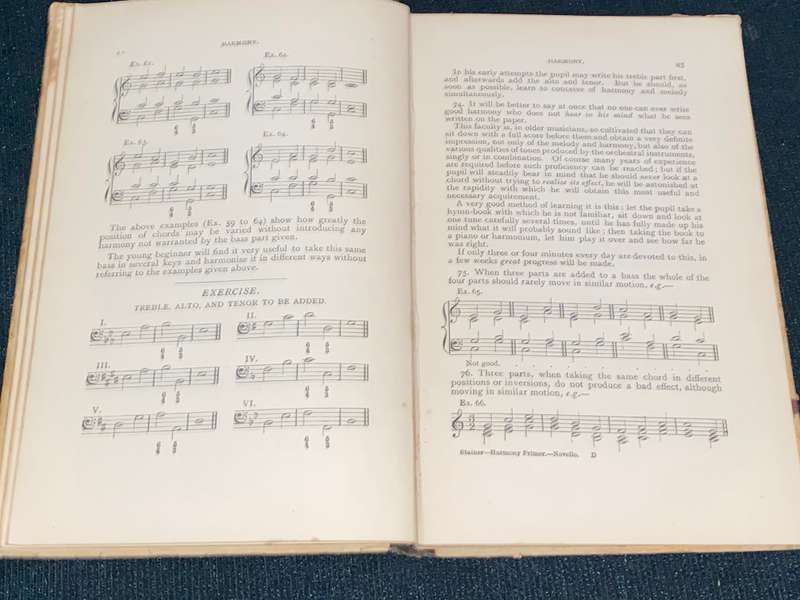 HARMONY WITH APPENDIX CONTAING 100 GRADUATED EXERCISES BY JOHN STAINER