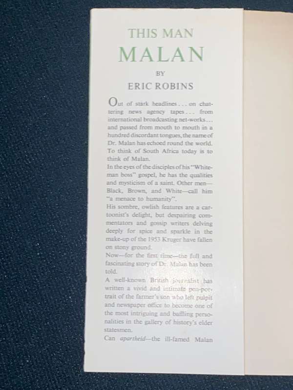THIS MAN MALAN BY ERIC ROBINS