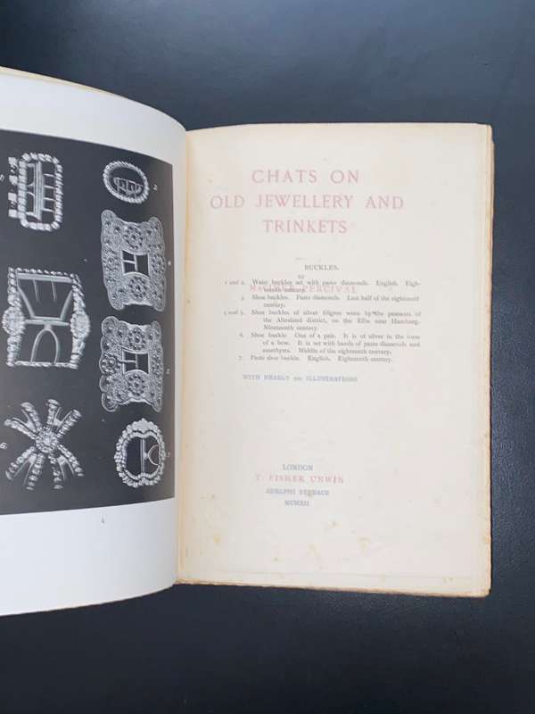 CHATS ON OLD JEWELLERY AND TRINKETS BY MACIVER PERCIVAL 1912