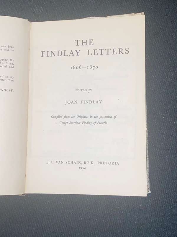 THE FINDLAY LETTERS 1808-1870 EDITED BY JOAN FINDLAY