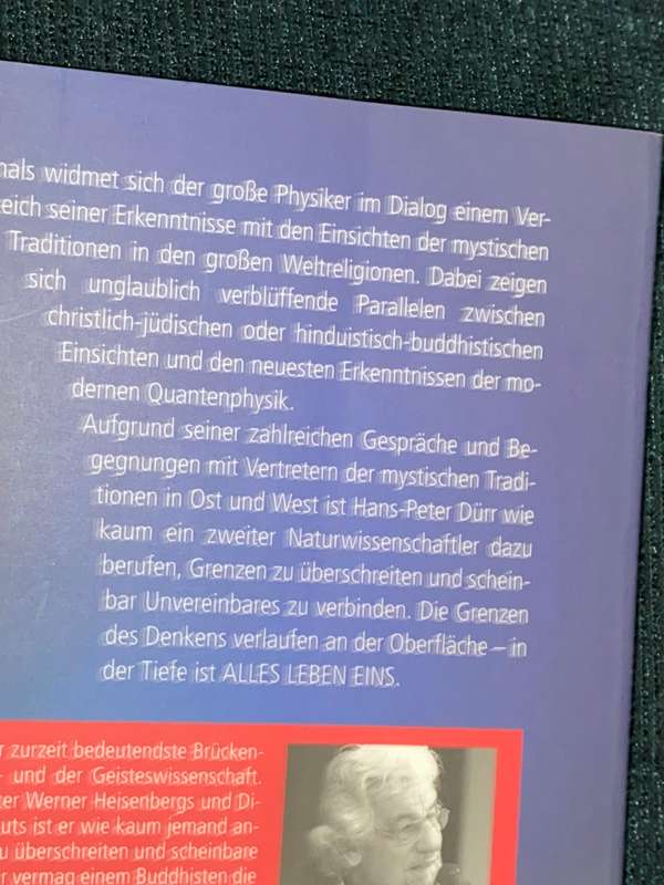 ES GIBT KEINE MATERIEL - HANS-PETER DURR