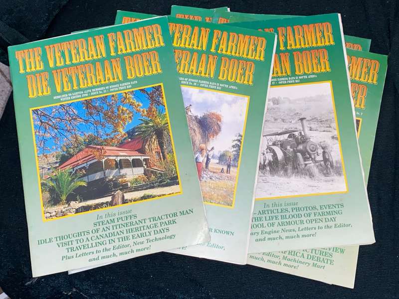 THE VETERAN FARMER / DIE VETERAAN BOER X 10 ISSUES 1997,1998, 1999