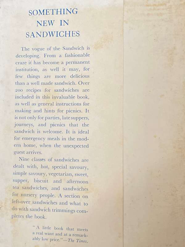 SOMETHING NEW IN SANDWICHES M. REDINGTON