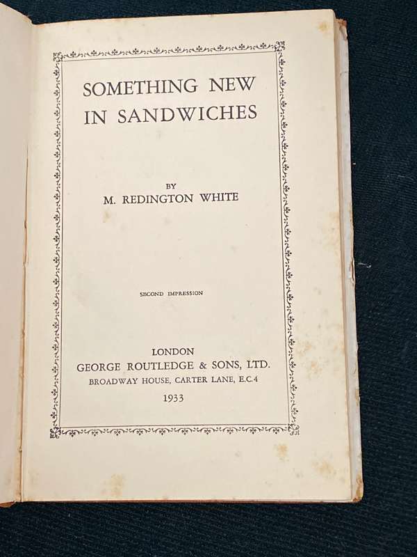 SOMETHING NEW IN SANDWICHES M. REDINGTON