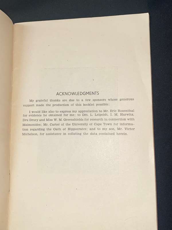 THE WAR GUILT OF GERMAN DOCTORS BY REV S. H. MICHELSOHN 1945