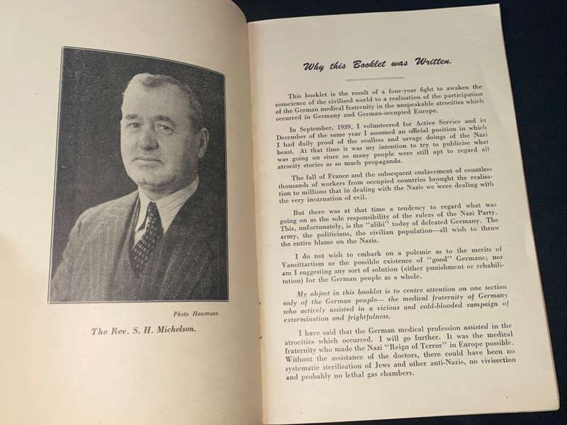 THE WAR GUILT OF GERMAN DOCTORS BY REV S. H. MICHELSOHN 1945