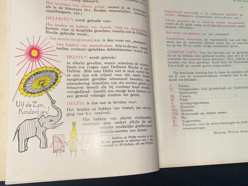 CALVE - DELFT'S WINTERBOEKJE VAN MARTINE WITTOP-KONING , 1940'S DUTCH COOK BOOK