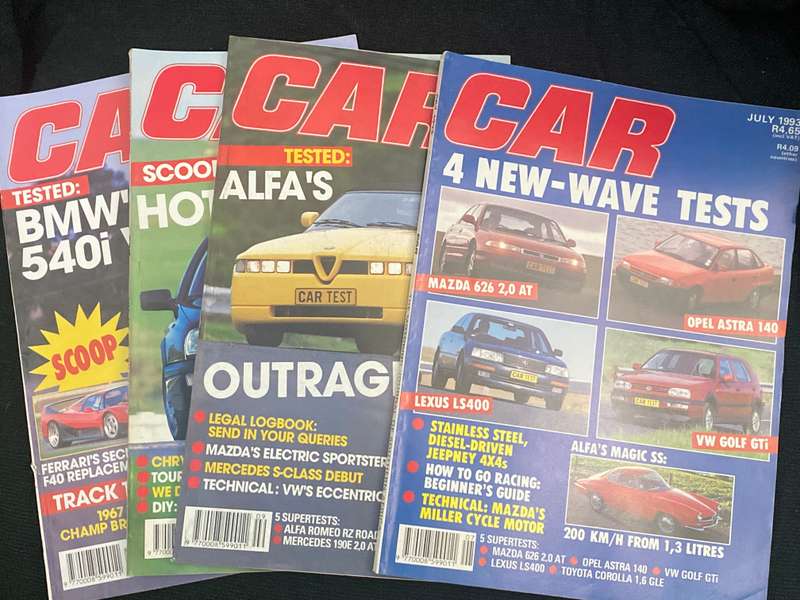 CAR MAGAZINES 1993 X 10 MISSING AUGUST AND NOVEMBER