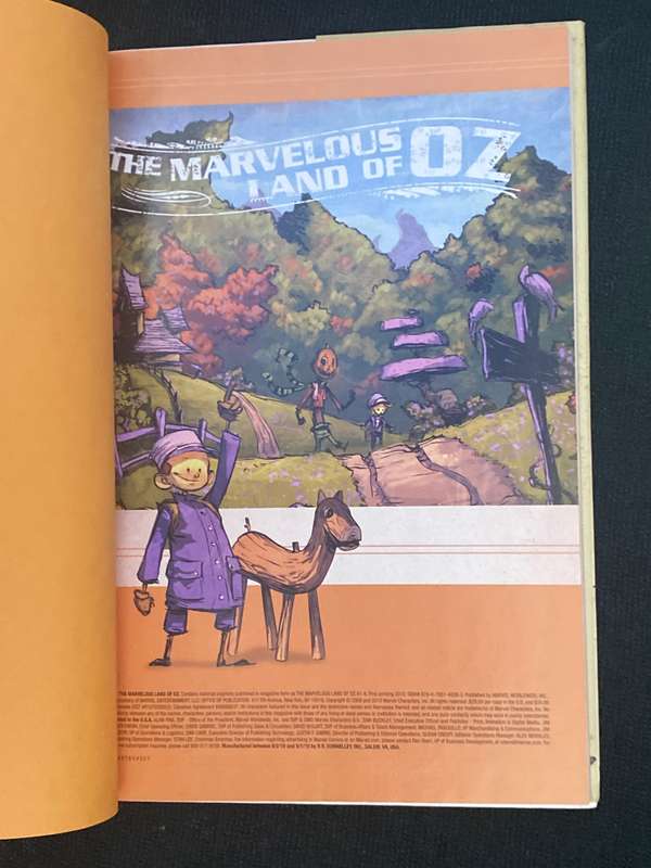 MARVEL  THE MARVELOUS LAND OF OZ BY L. FRANK BAUM