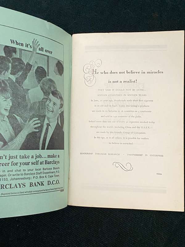 THE CAPETONIAN # 47 1964 MAGAZINE OF THE CAPE TOWN HIGH SCHOOL