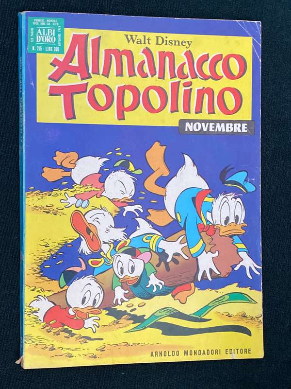 WALT DISNEY ALMANACCO TOPOLINO NOVEMBER 1974 ITALIAN