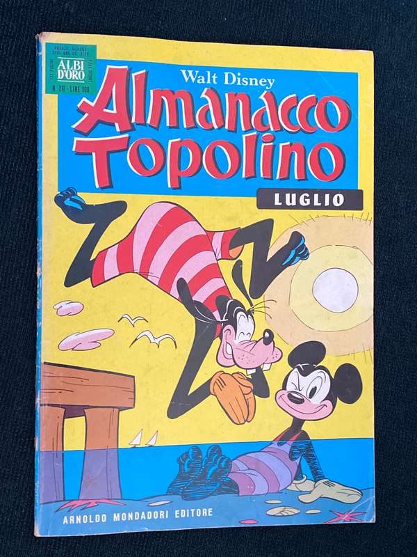 WALT DISNEY ALMANACCO TOPOLINO JULY 1974 ITALIAN