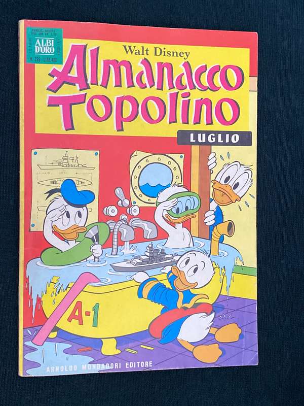 WALT DISNEY ALMANACCO TOPOLINO JULY 1976 ITALIAN