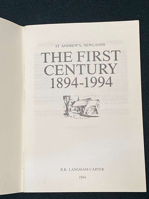 ST ANDREWS , NEWLANDS THE FIRST CENTURY 1894-1994