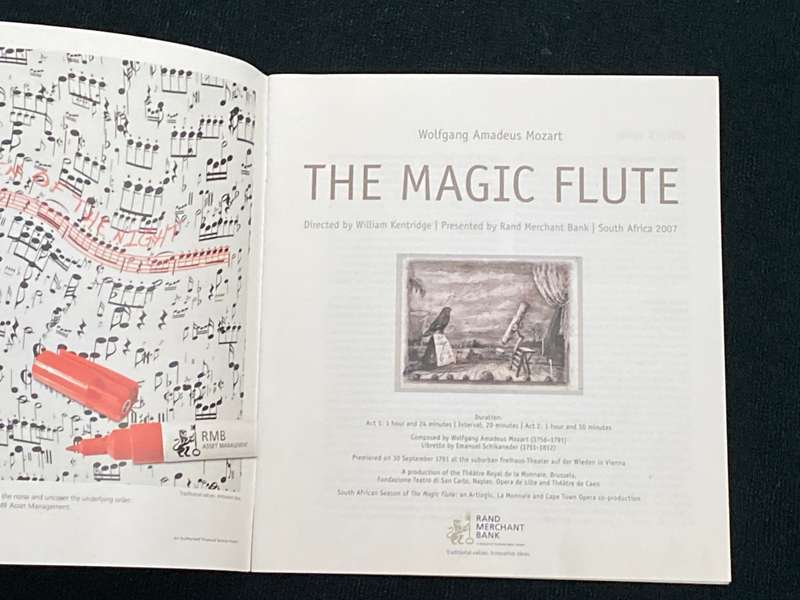 THE MAGIC FLUTE DIRECTED BY WILLIAM KENTRIDGE