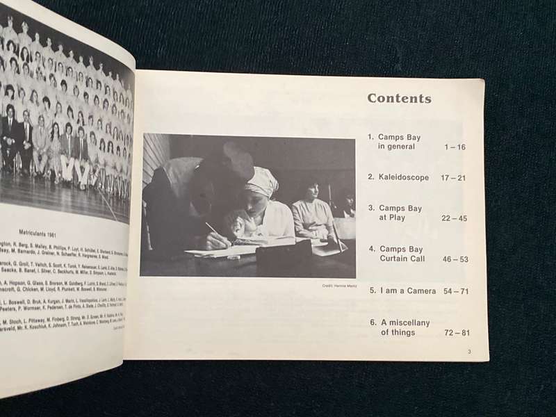 CAMPS BAY HIGH SCHOOL 1981 YEARBOOK