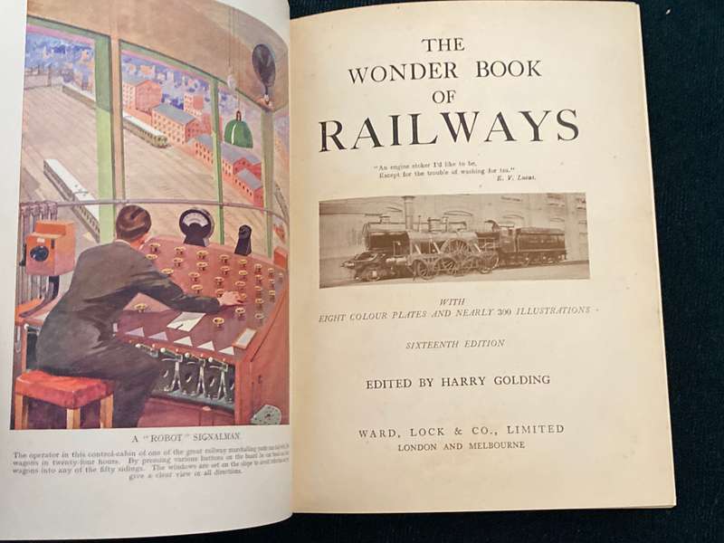 THE WONDER BOOK OF RAILWAYS EDITED BY HARRY GOLDING