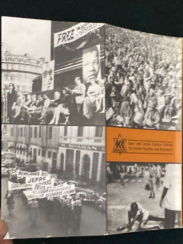 LOOKING BACK JEWS IN THE STRUGGLE FOR DEMOCRACY AND HUMAN RIGHTS IN SOUTH AFRICA