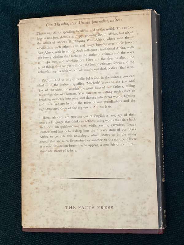 DARKNESS AND LIGHT EDITED BY PEGGY RUTHERFORD AN ANTHOLOGY OF AFRICAN WRITING