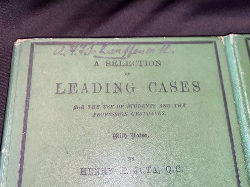 A SELECTION OF LEADING CASES BY HENRY H. JUTA 1896 - 1898 4 VOLUMES