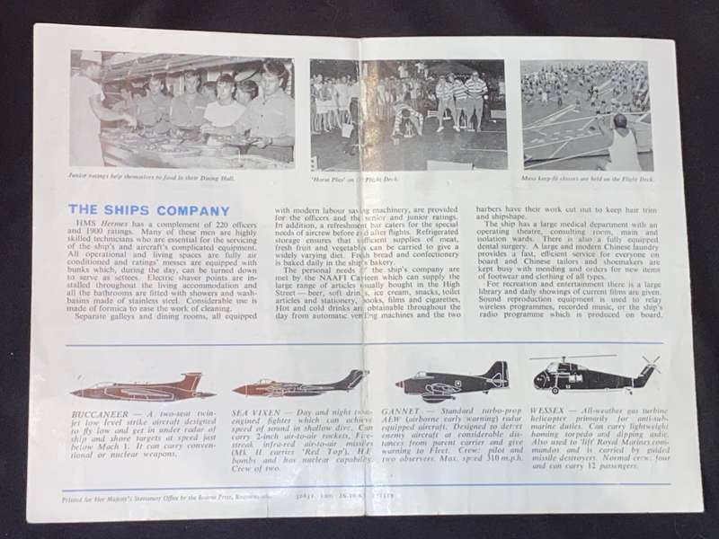 HMS HERMES STRIKE CARRIER PAMPHLET 1967